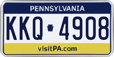 PA license plate KKQ4908