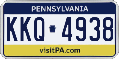 PA license plate KKQ4938
