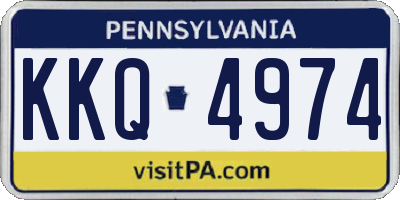 PA license plate KKQ4974