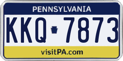 PA license plate KKQ7873