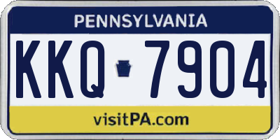 PA license plate KKQ7904