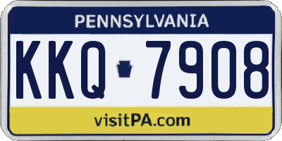 PA license plate KKQ7908