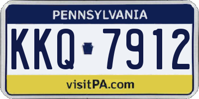 PA license plate KKQ7912