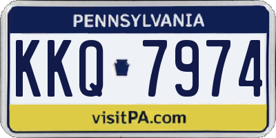 PA license plate KKQ7974