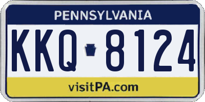PA license plate KKQ8124