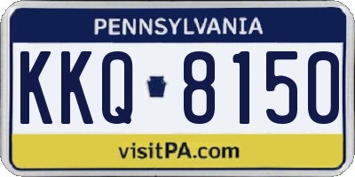 PA license plate KKQ8150