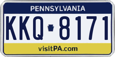 PA license plate KKQ8171