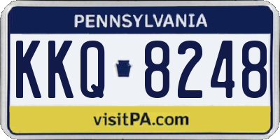 PA license plate KKQ8248