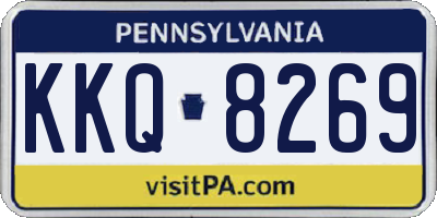 PA license plate KKQ8269