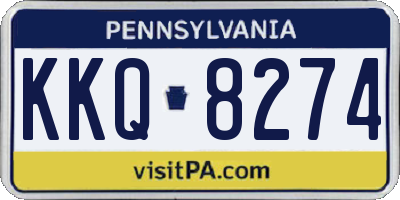 PA license plate KKQ8274