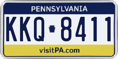 PA license plate KKQ8411