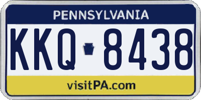 PA license plate KKQ8438