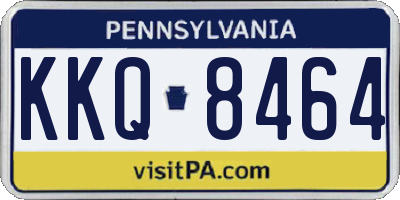 PA license plate KKQ8464