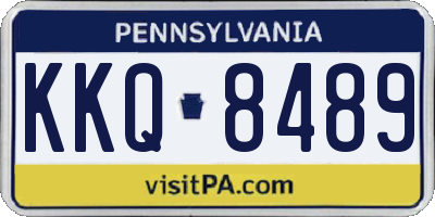 PA license plate KKQ8489