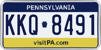 PA license plate KKQ8491