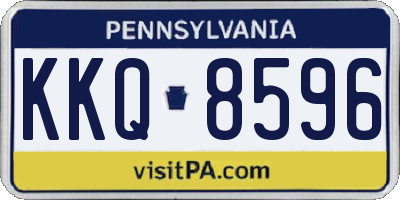 PA license plate KKQ8596