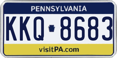 PA license plate KKQ8683