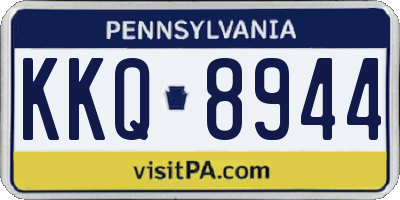 PA license plate KKQ8944