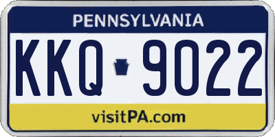 PA license plate KKQ9022