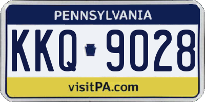 PA license plate KKQ9028