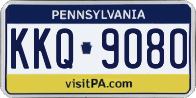 PA license plate KKQ9080