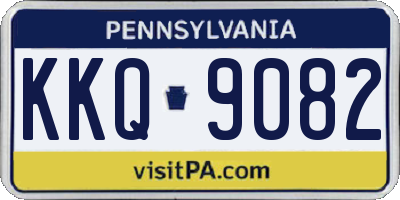 PA license plate KKQ9082