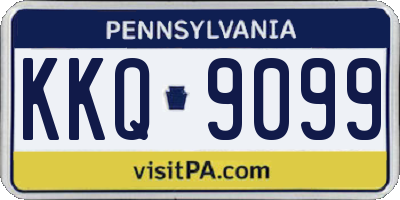 PA license plate KKQ9099