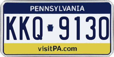 PA license plate KKQ9130