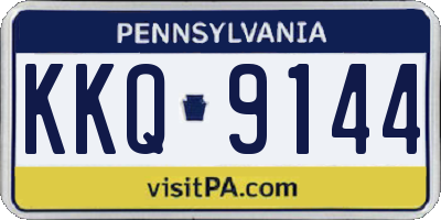 PA license plate KKQ9144