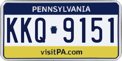PA license plate KKQ9151