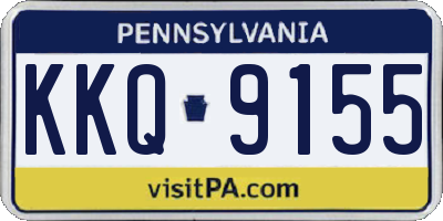 PA license plate KKQ9155