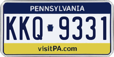 PA license plate KKQ9331