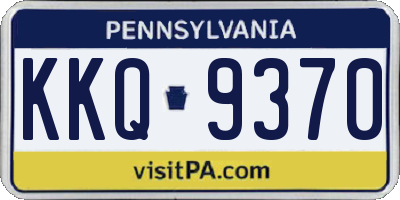 PA license plate KKQ9370
