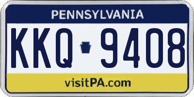 PA license plate KKQ9408
