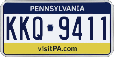 PA license plate KKQ9411