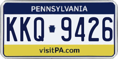 PA license plate KKQ9426