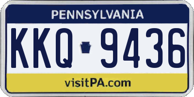 PA license plate KKQ9436