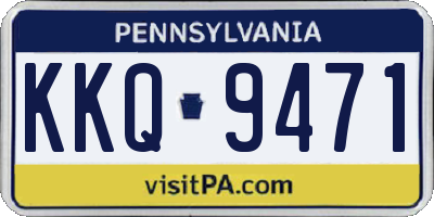 PA license plate KKQ9471