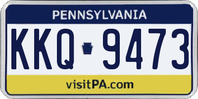 PA license plate KKQ9473