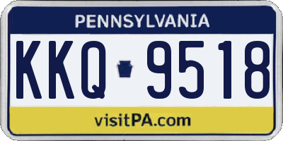 PA license plate KKQ9518