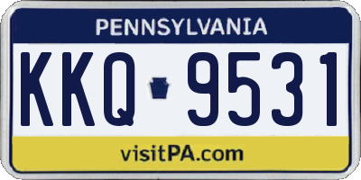 PA license plate KKQ9531