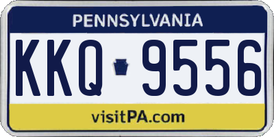 PA license plate KKQ9556