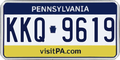 PA license plate KKQ9619