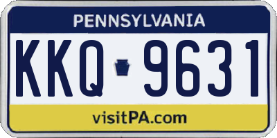 PA license plate KKQ9631