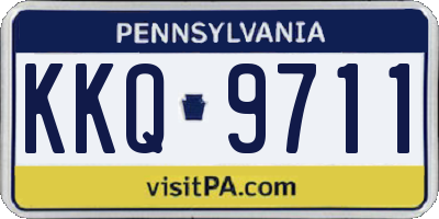 PA license plate KKQ9711