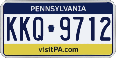PA license plate KKQ9712