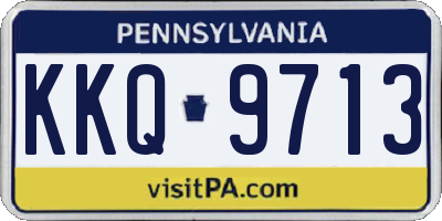 PA license plate KKQ9713