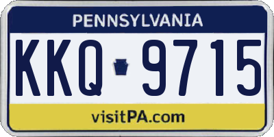 PA license plate KKQ9715