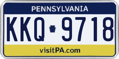 PA license plate KKQ9718