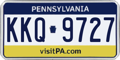 PA license plate KKQ9727